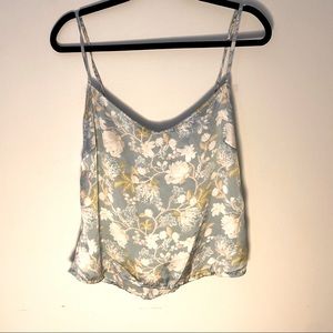 Urban outfitters floral silk top